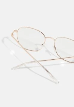 QUAY AUSTRALIA Jezabell Unisex - Blue Light Glasses - Gold-Coloured/Clear -Stock X 61fa64cd439d48c8bf7414dfeec5a3b7