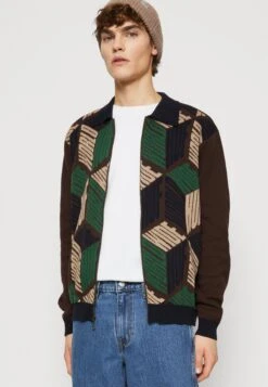 HUF Dimensions Zip - Cardigan - Chocolate -Stock X 62453bdd4a5b4531993b1cc5222ff93b