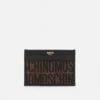 MOSCHINO Logo Wallet Unisex - Wallet - Black On Brown