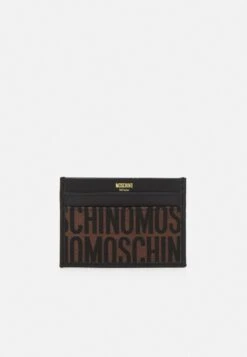 MOSCHINO Logo Wallet Unisex - Wallet - Black On Brown