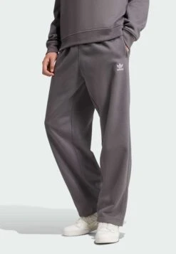 Adidas Originals ESS OPEN LOOSE - Tracksuit Bottoms - Grey Strata