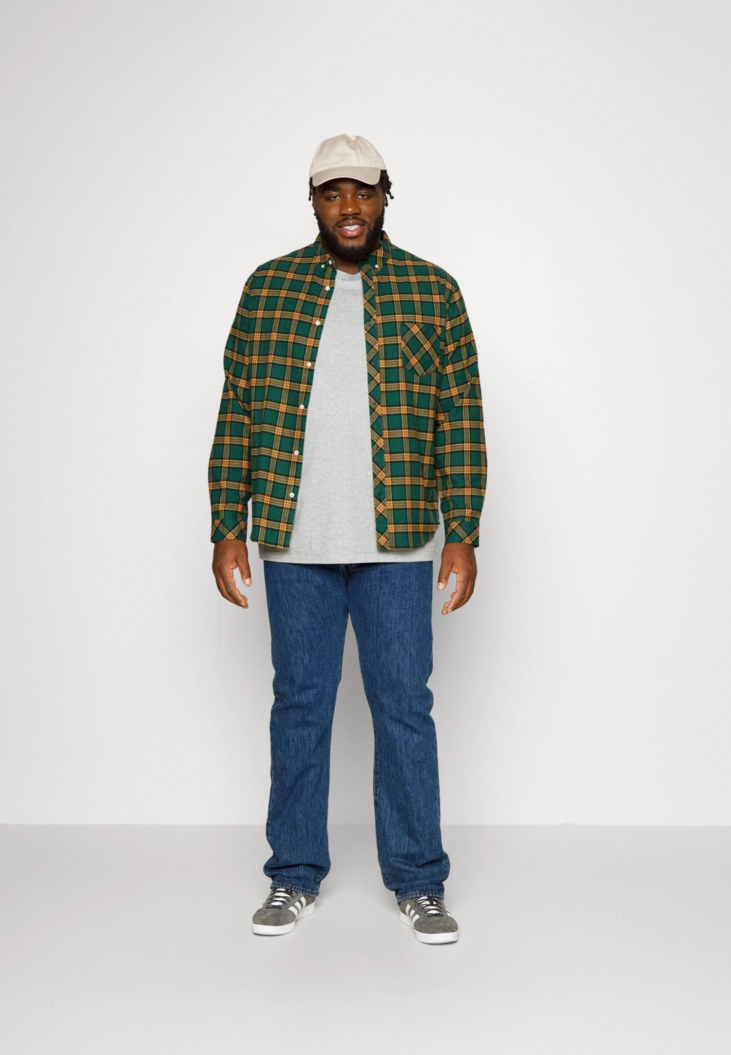 Redefined Rebel Houston Plus - Shirt - Green Check 4 Redefined Rebel Houston Plus - Shirt - Green Check - Image 2