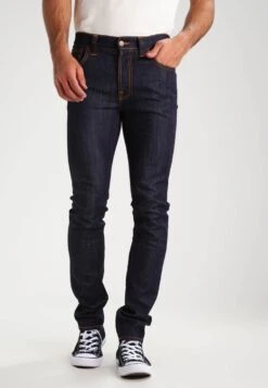 Nudie Jeans Thin Finn - Slim Fit Jeans - Org. Dry Ecru Embo