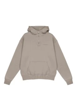 Pegador LOGO OVERSIZED HALF ZIP HOODIE - Hoodie - Heather Grey/white -Stock X 6661e2589ca447b59077c04c5d7e42ae