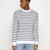 Calvin Klein Striped Comfort- Jumper - Ecru