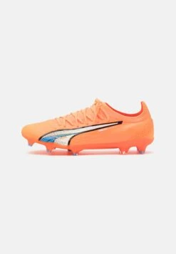 Puma Ultra Ultimate Fg/Ag - Moulded Stud Football Boots - Ultra Orange/White/Blue Glimmer
