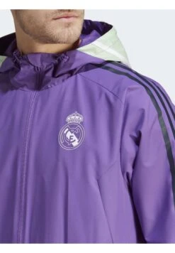 ADIDAS PERFORMANCE Real Madrid Allweather- Training Jacket - Active Purple -Stock X 6709c8251ff14a9cb365358d2b0cc521