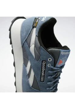 Reebok Classic Classic Leather Unisex - Trainers - Grey/Blue/Black -Stock X 67e0fa7de8764c6b858a21648a71875f