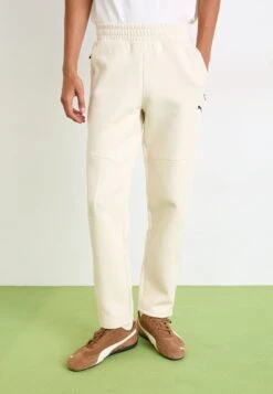 Puma TRACK PANTS - Tracksuit Bottoms - Alpine Snow/black