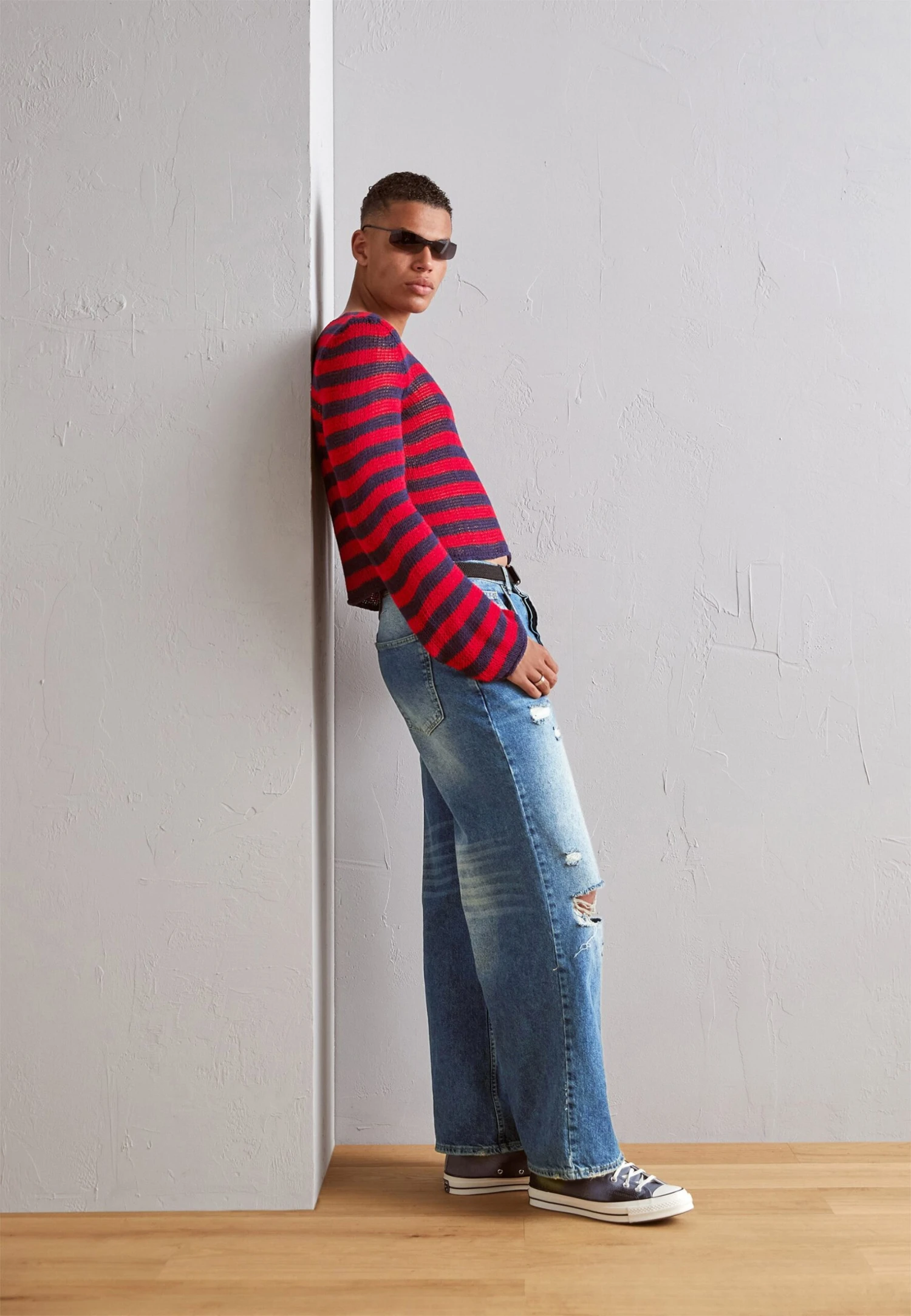 Jaded London Busted Colossus - Relaxed Fit Jeans - Mid Blue 4 Jaded London Busted Colossus - Relaxed Fit Jeans - Mid Blue - Image 2