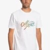 Quiksilver Signature Move- Print T-Shirt - White