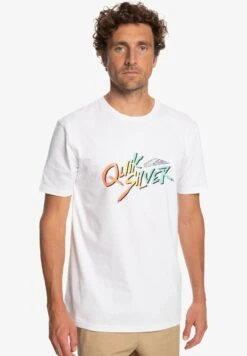Quiksilver Signature Move- Print T-Shirt - White