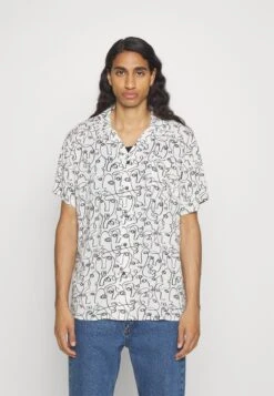 Kaotiko Faces Unisex - Shirt - White/Black