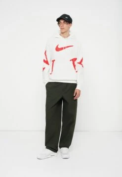 Nike Sportswear CLUB - Sweatshirt - White/university Red -Stock X 69c045d3e2924fd1a063ec1883db0b82