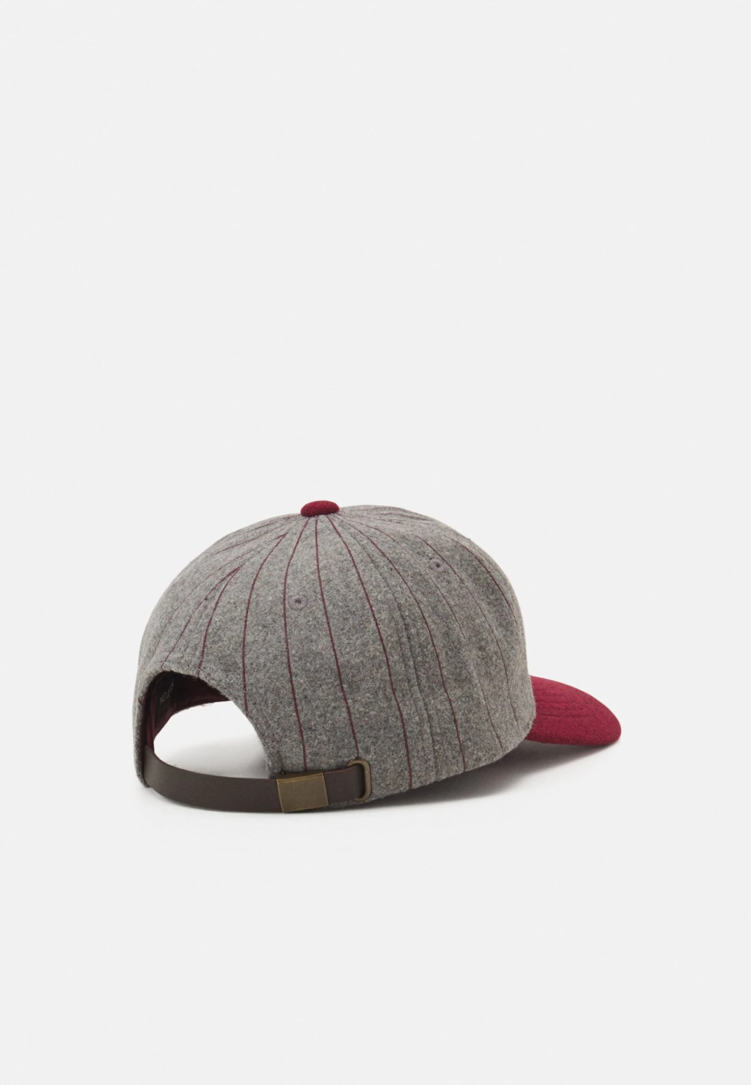 Brixton Burt Cap Unisex - Cap - Light Heather Grey/Burgundy 4 Brixton Burt Cap Unisex - Cap - Light Heather Grey/Burgundy - Image 2