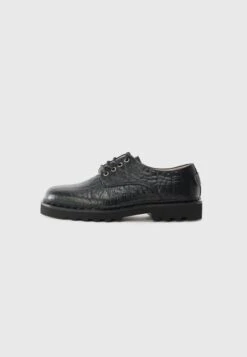 AllSaints SKIFF - Lace-ups - Black Grain