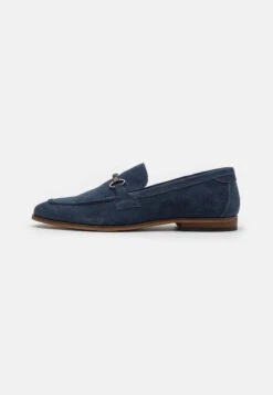 Pier One LEATHER - Smart Slip-ons - Blue