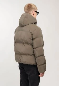 Unisex Chest Logo Puffer Jacket - Winter Jacket - Olive Green -Stock X 6ff79cee80054ef3b4a6485a29aacccc