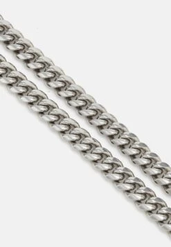 Orelia CHUNKY FLAT CURB SOLID NECKLACE UNISEX - Necklace - Silver-coloured -Stock X 70036293b702433c9187ee14ffe2d1e1