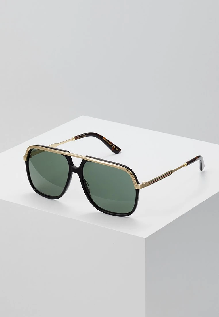 Gucci Sunglasses - Black/Gold/Green 3 Gucci Sunglasses - Black/Gold/Green