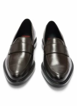 Hugo Kerr Loaf - Smart Slip-Ons - Dark Brown One -Stock X 7296c6b4ac0e4f2e82e640258b1e9611