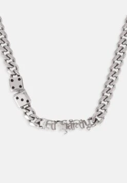 Ed Hardy DICE CHAIN NECKLACE UNISEX - Necklace - Silver-coloured -Stock X 72aca9d6d29640488a5ff6c0099f64d8