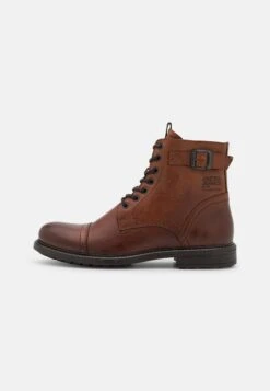 Jack & Jones Jfwshelby Boot - Lace-Up Ankle Boots - Cognac