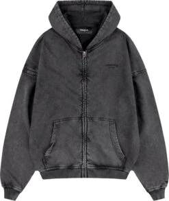 LIS BLACK WASHED FRONTZIP UNISEX - Hoodie - Black Washed -Stock X 753ca2fdb4ba42c89f1b676618ad04e8