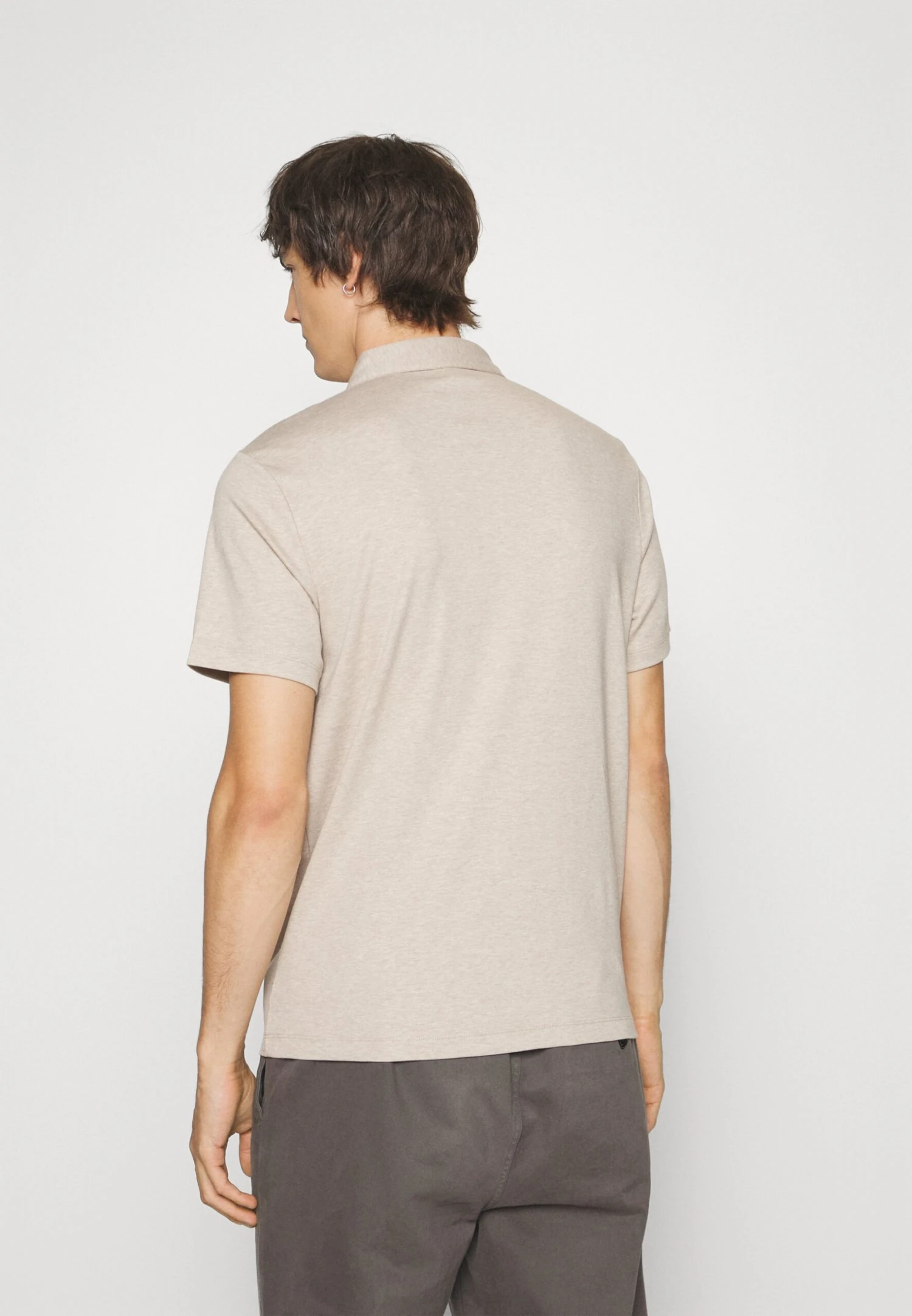 Michael Kors Sleek - Polo Shirt - Oatmeal Heather 5 Michael Kors Sleek - Polo Shirt - Oatmeal Heather - Image 3