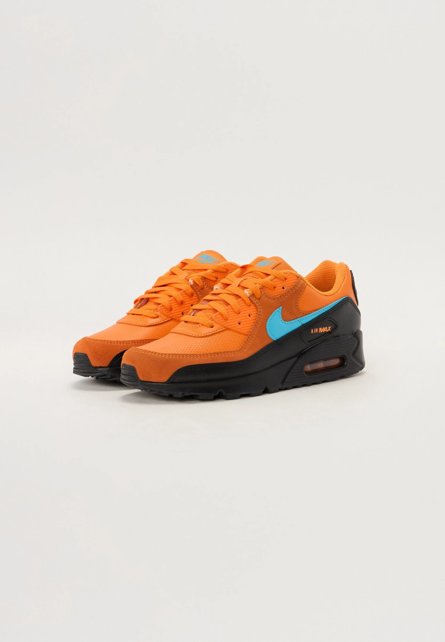 Nike Sportswear AIR MAX 90 - Trainers - Mandarin/blue Fury/black/white 4 Nike Sportswear AIR MAX 90 - Trainers - Mandarin/blue Fury/black/white - Image 2