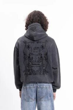 LIS BLACK WASHED FRONTZIP UNISEX - Hoodie - Black Washed -Stock X 760f33ff18a24a8db7bd8efe057a1138