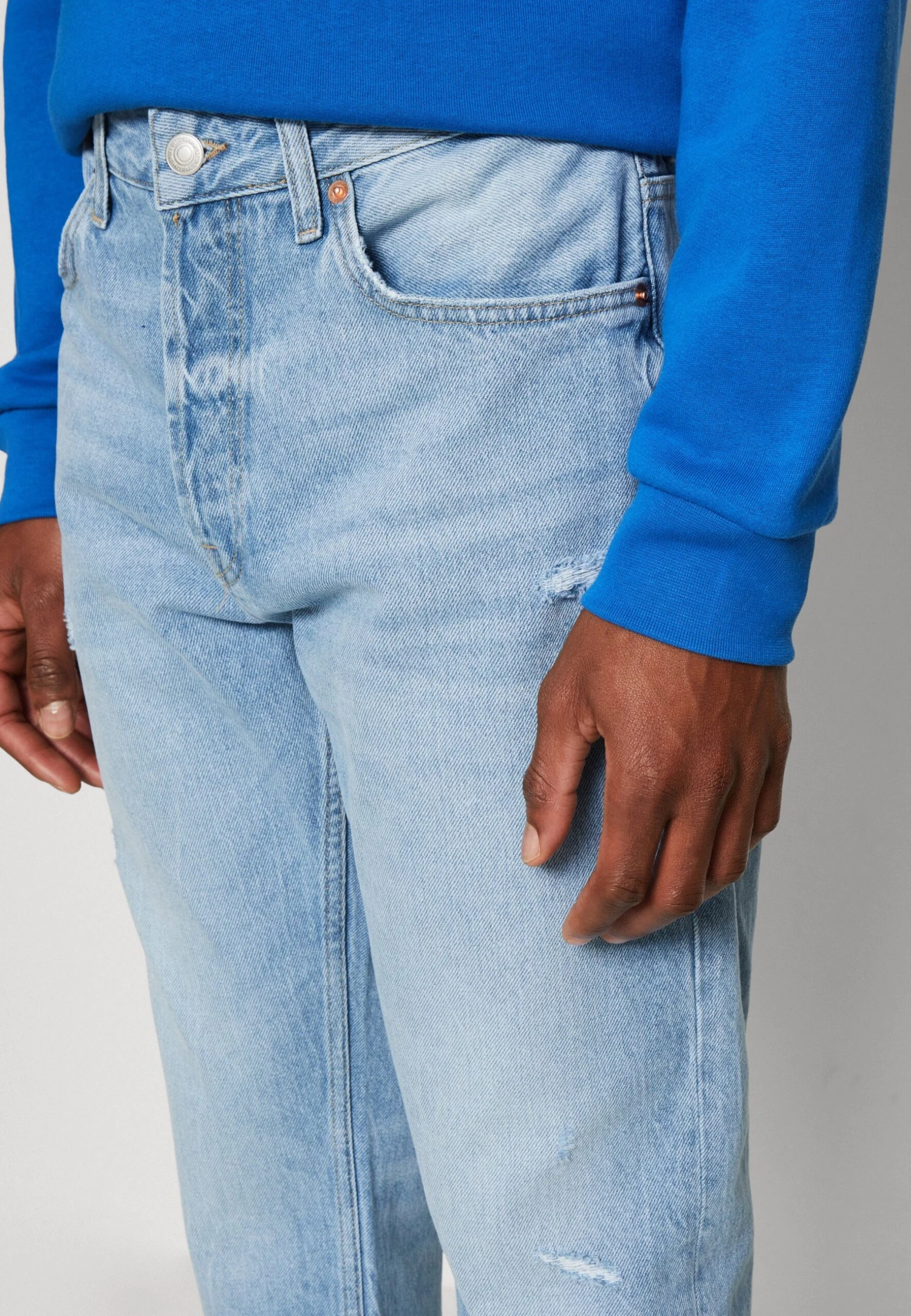 Only & Sons Onsavi Crop - Jeans Tapered Fit - Light Blue Denim 6 Only & Sons Onsavi Crop - Jeans Tapered Fit - Light Blue Denim - Image 4