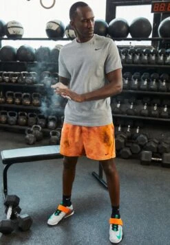 Nike Performance Vintage Short - Sports Shorts - Dark Pony/Bright Mandarin/Black -Stock X 76a30491623b4acbb203d40401e49985