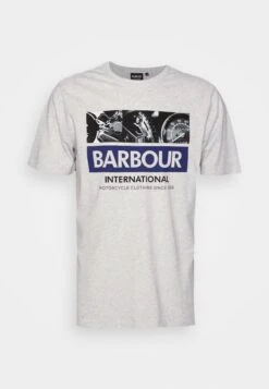 Globe Tee - Print T-Shirt - White Marl