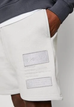 Alpha Industries Patch - Shorts - Pastel Grey -Stock X 76dbd4de432d44f58fe470d47d72dcea