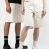 Casper Contrast Unisex - Denim Shorts - Offwhite