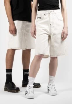 Casper Contrast Unisex - Denim Shorts - Offwhite