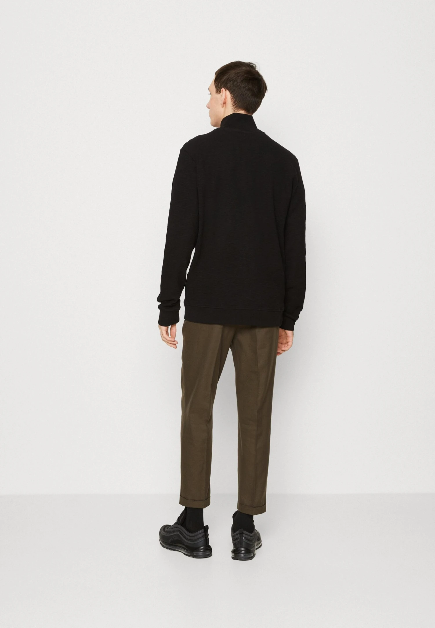 AllSaints Muse Half Zip Funnel - Sweatshirt - Jet Black 5 AllSaints Muse Half Zip Funnel - Sweatshirt - Jet Black - Image 3