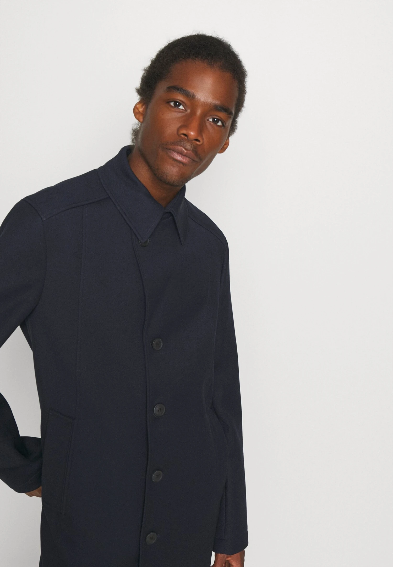 Selected Homme Slhdraper Coat - Short Coat - Sky Captain 6 Selected Homme Slhdraper Coat - Short Coat - Sky Captain - Image 4