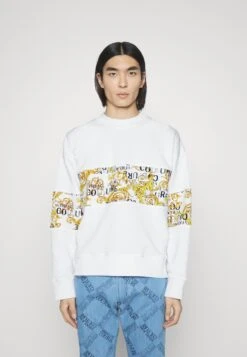 Print Logo Couture - Sweatshirt - White/Gold