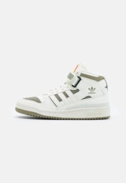 Adidas Originals Forum Mid Unisex - High-Top Trainers - Offwhite/Footwear White/Orbit Green