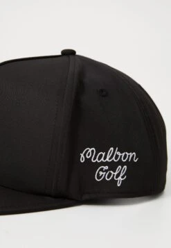 MALBON X JESPER PARNEVIK 5 PANEL HAT - Cap - Black -Stock X 7bc66fd453d54f7a80454fa519f4bfed