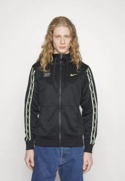 Nike Sportswear M Nsw Repeat Sw Pk Fz- Training Jacket - Black/Volt -Stock X 7c275707c4ae4270815e79914f9b02a5