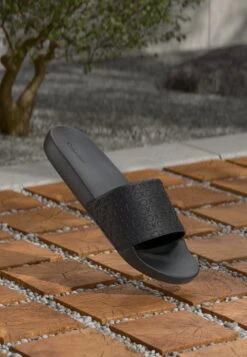 Calvin Klein POOL SLIDE MONO - Mules - Triple Black