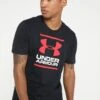 Under Armour Gl Foundation Ss - Sports T-Shirt - Black/White/Red