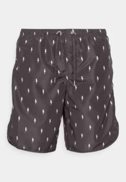 Neil Barrett Slim Long Bolts Swim Shorts - Swimming Shorts - Black/White -Stock X 7dd17386c0f549f1bfb5fd9e528f73db