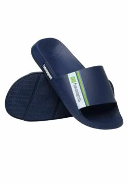 Havaianas Slide Brasil - Pool Slides - Midnight Blue -Stock X 7e91e3b1fd224679a60fccfafd29f235