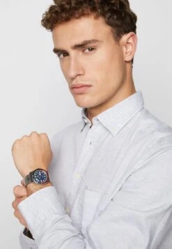 TIMEX Q REISSUE - Watch - Silver-coloured/blue/red