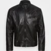 Strellson Leather Jacket - Black