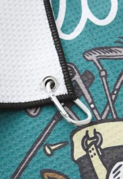 TWO MAN SCRAMBLE GOLF TOWEL - Towel - Blue Green -Stock X 809640d440e34b6bb356e8c8c910cf03